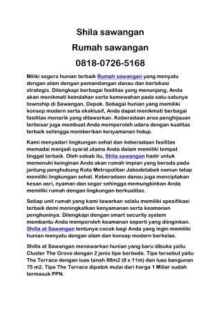 shila sawangan