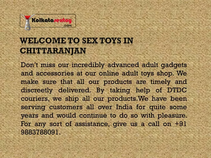 w elcome t o sex toys in chittaranjan