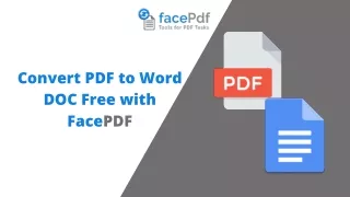 Convert PDF to Word DOC Free with FacePDF