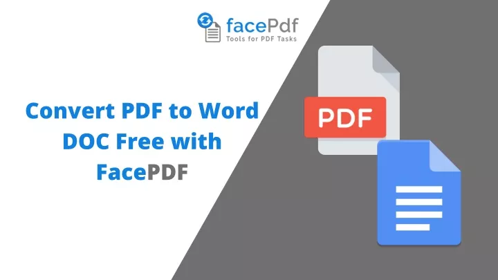 convert pdf to word doc free with facepdf