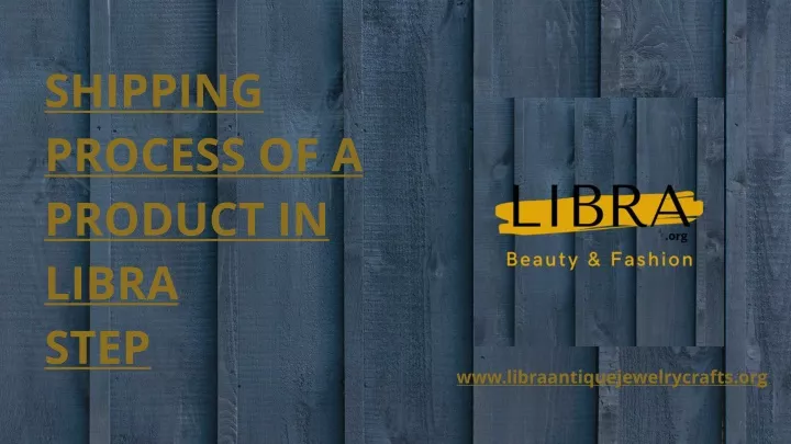 shipping process of a product in libra step