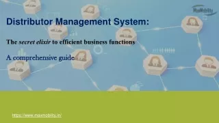 Distributor Management System : A comprehensive guide