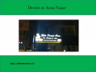 Best Dentist in Anna Nagar