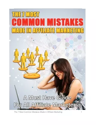 7 most common mistakes made in affiliate marketing