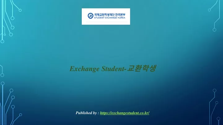 exchange student published by https