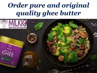 Order pure and original quality ghee butter