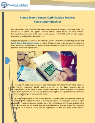finest search engine optimization service