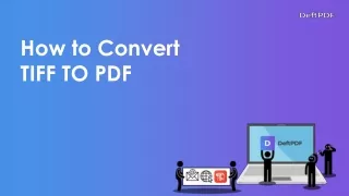 how to convert tiff to pdf