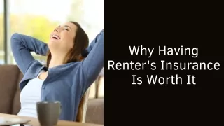 Why It's Worth Having Renters Insurance
