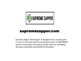 Virus Zappers Cleanse Machine - supremezapper.com