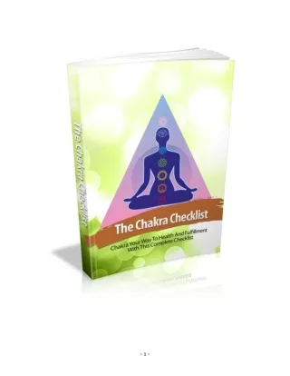 The Chakras Checklist / Discover secret way to activate your chakras