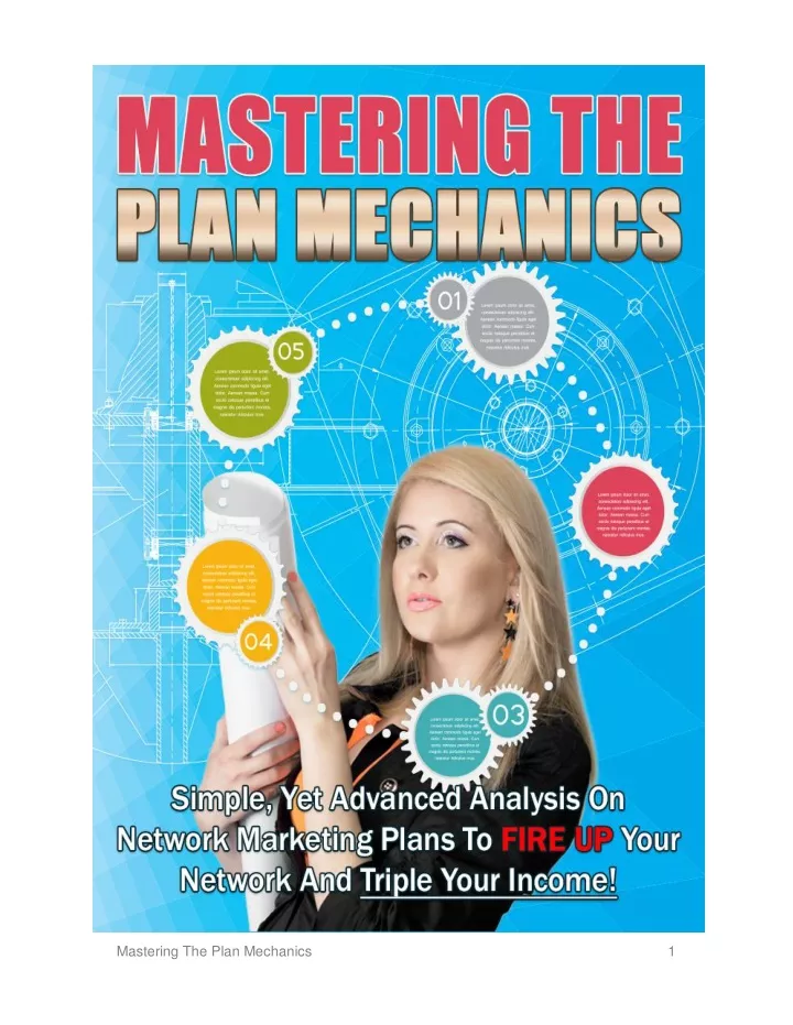 mastering the plan mechanics