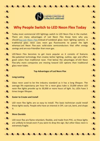 why people switch to led neon flex today