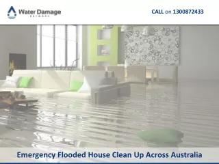 Emergency Flooded House Clean Up Across Australia