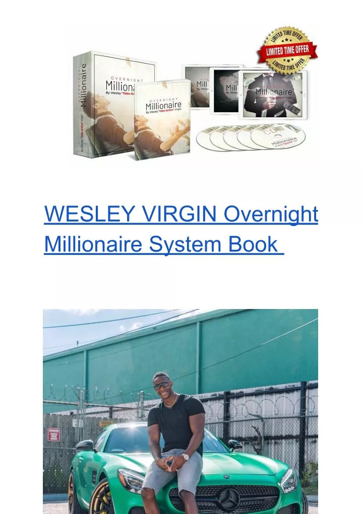 wesley virgin overnight millionaire system book