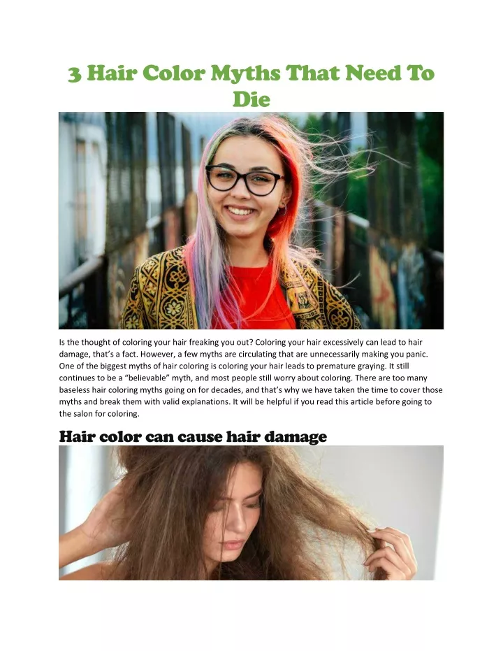 3 hair color myths that need to die