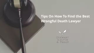 tips on how to find the best wrongful death lawyer