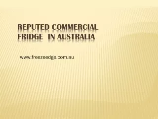 Reputed Commercial Fridge  in Australia - www.freezeedge.com.au