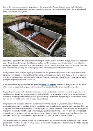 Do You Know Enough About Your Septic Tank?