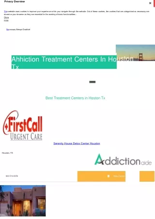 Addiction treatment centers in houston tx