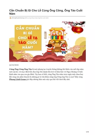 c n chu n b g cho l c ng ng c ng ng t o cu i n m
