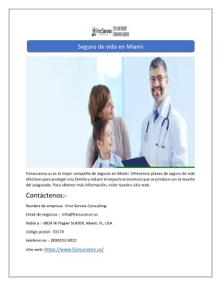 seguro de vida en miami