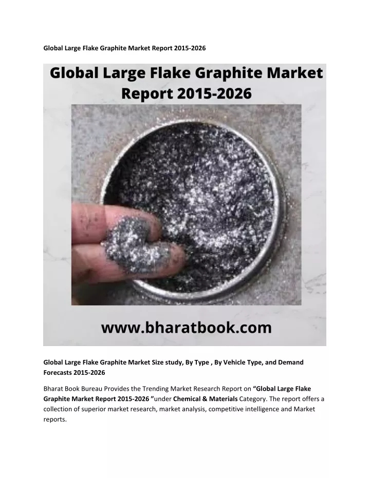 global large flake graphite market report 2015