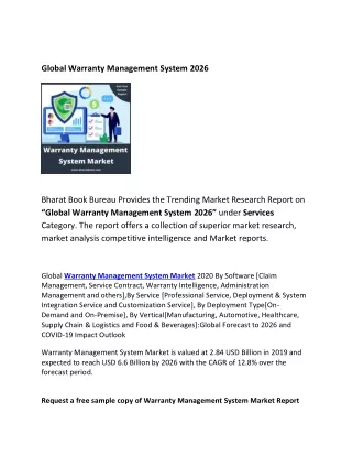 global warranty management system 2026