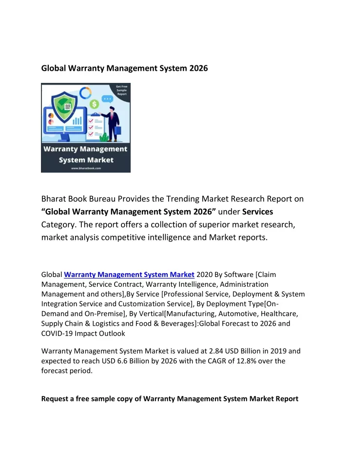 global warranty management system 2026