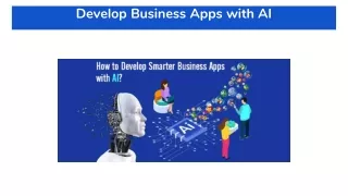 Develop Business Apps with AI