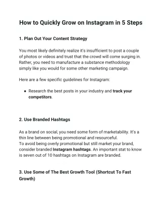 How to Quickly Grow on Instagram in 5 Steps