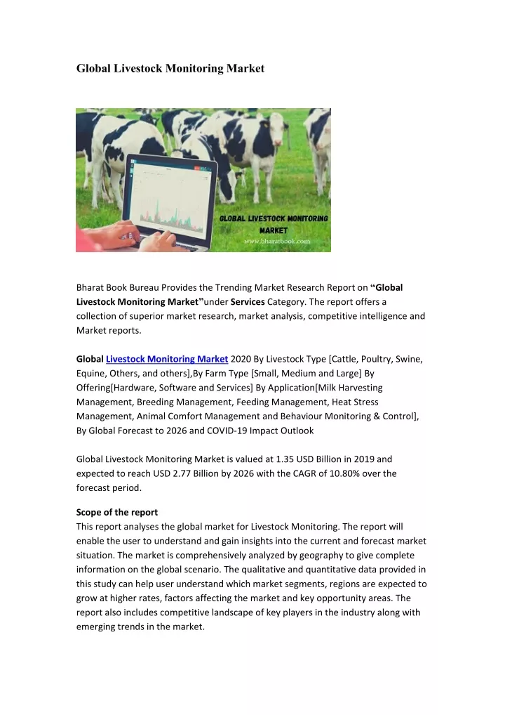 global livestock monitoring market