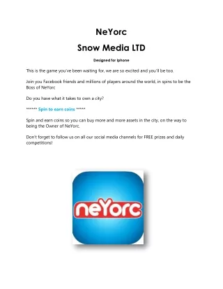 NeYorc - Gaming App | Snow Media LTD