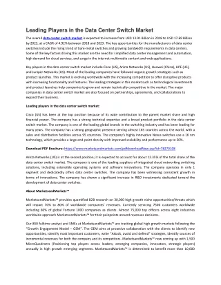 leading players in the data center switch market