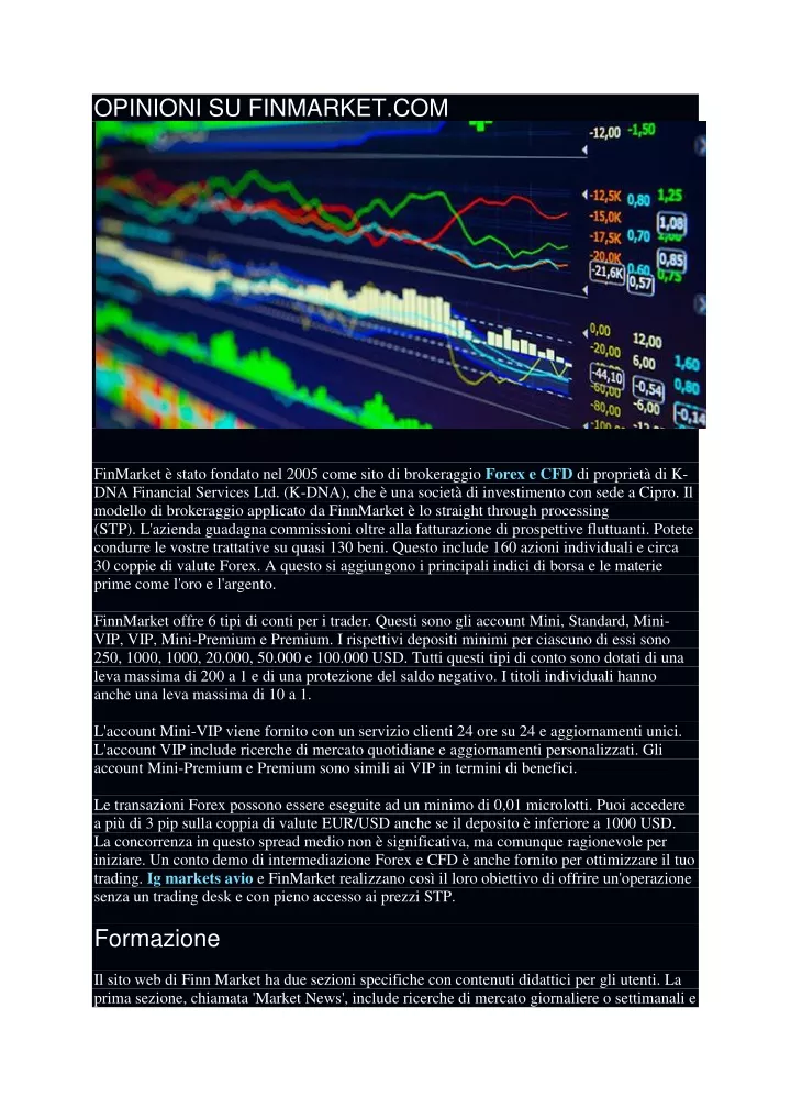 opinioni su finmarket com