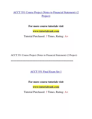 ACCT 551 Education Organization- tutorialrank.com