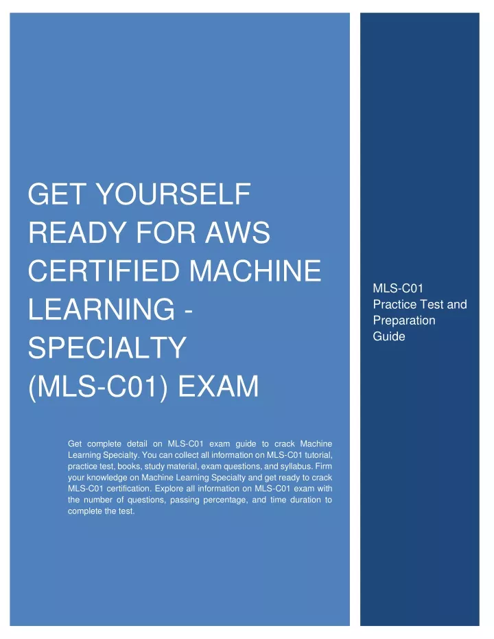 get yourself ready for aws certified machine
