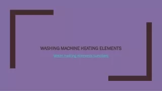 Washing Machine Heating Elements