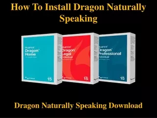 how to install dragon naturally speaking