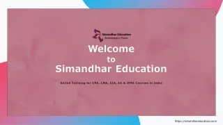 Everything about US CPA Course and Jobs in India | CPA Course | Simandhar Education