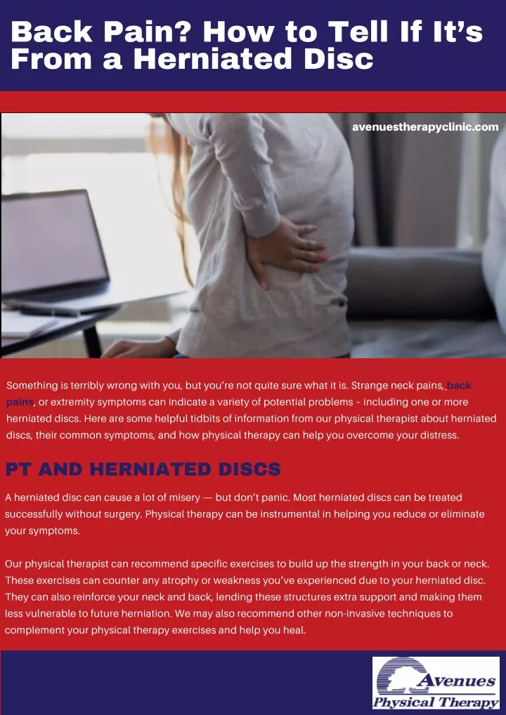 back pain how to tell if it s from a herniated