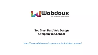 Top Most Best Web Design Company in Chennai