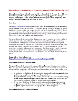 biopsy devices market size is projected to reach