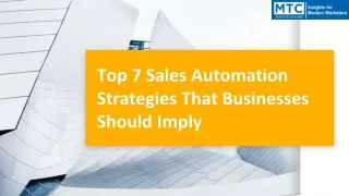 Sales Automation Strategies That Businesses Should Imply