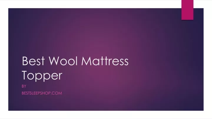 best wool mattress topper