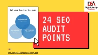 24 SEO AUDIT POINTS