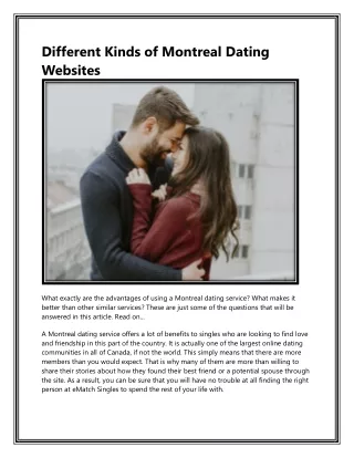 Best Montreal Dating Websites