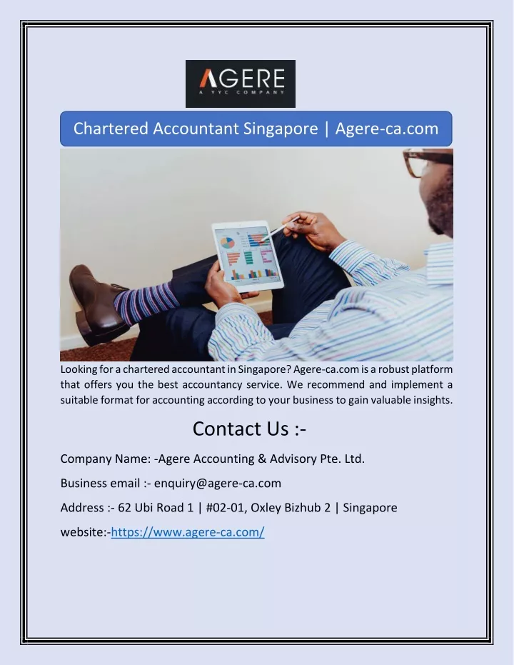 chartered accountant singapore agere ca com