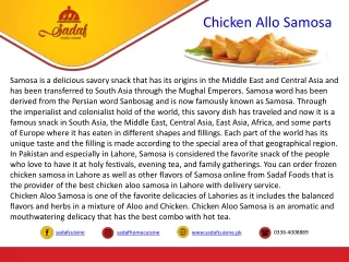 Order Frozen Fresh Samosa in Lahore with Home Delivery - Sadaf Cuisine