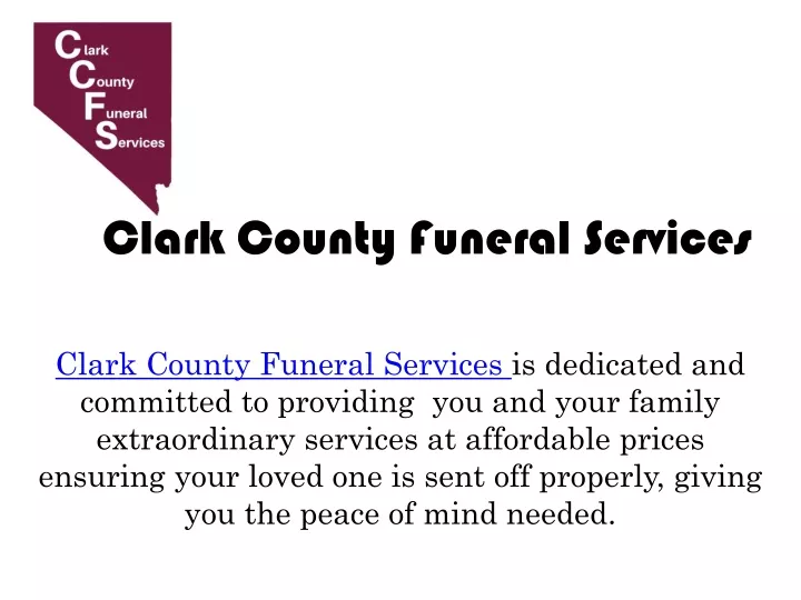 clark county funeral services